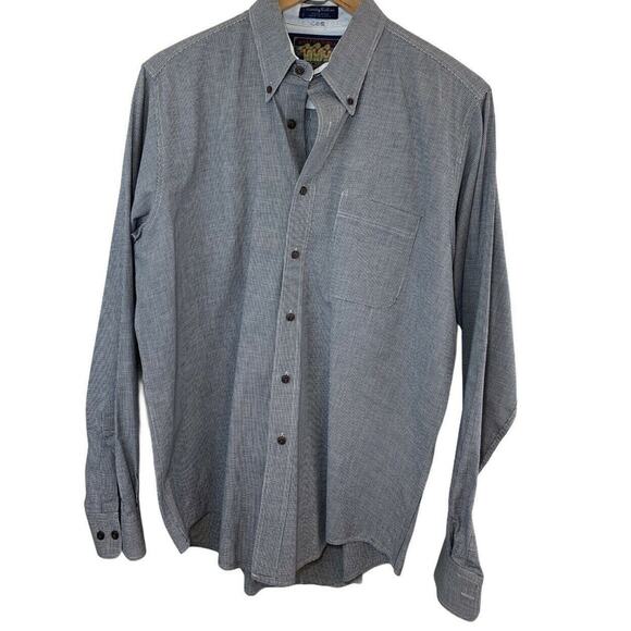 Men’s Polo Chaps Ralph Lauren  Blue Button Up Shirt Size 15.5 34-35 Old Money - Picture 1 of 7